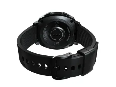 Samsung Gear Sport Smartwatch Black 3D model