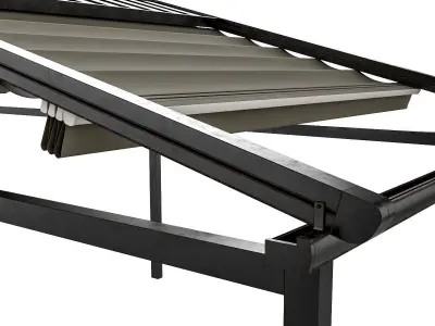 Motorized Pergola 5a dark iron 3D model