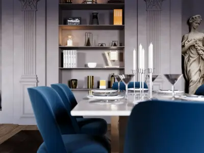 Interior - Diningroom - 101223 3D model