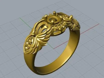 Angel Dress Ring 3D print model