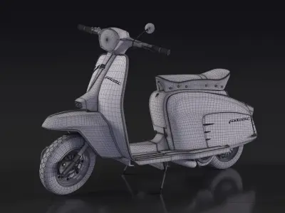 1966 Innocenti Lambretta Li125 Special 3D model