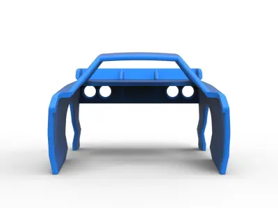 Shell of New Zealand Modified Stock car Version 2 Scale 1 to 25 3D print model