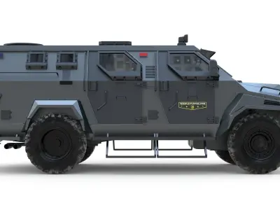 Pit-Bull VX SWAT Truck 3D model