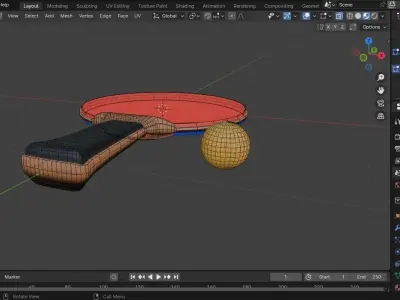 TABLE TENNIS Free low-poly 3D model