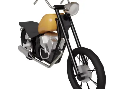 Bike lowpoly Low-poly 3D model