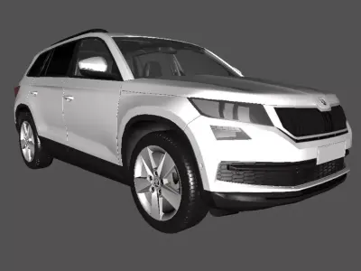Skoda Kodiaq Low-poly 3D model