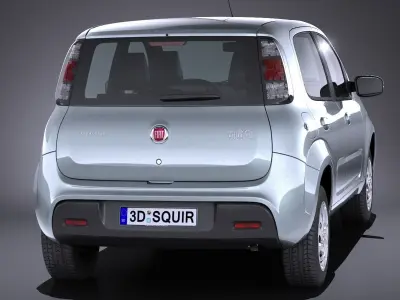 Fiat Uno 2017 3D model