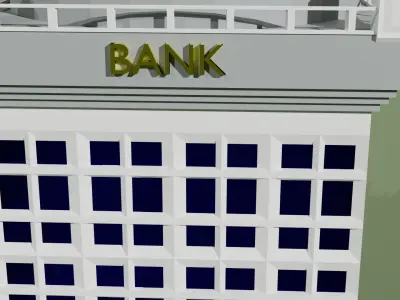building   Bank 3D model