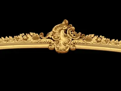 Classic carved decor ornament 378  3D model