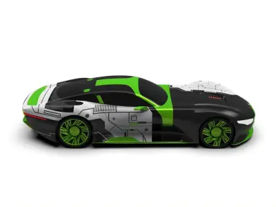 Futuristic Concept Car 3D model
