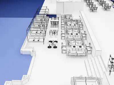  Exterior Design Tent Layout a575 3D model