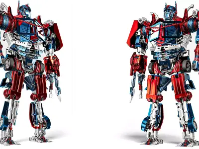 robot to truck Free 3D model