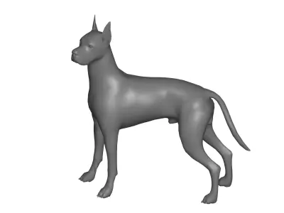 Great Dane dog 3D model