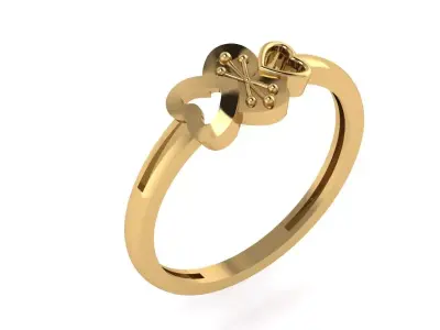 Dual Hearts Harmony 3D Printable model 3D print model