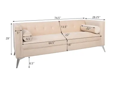 Modern Sofa Set Low-poly 3D model