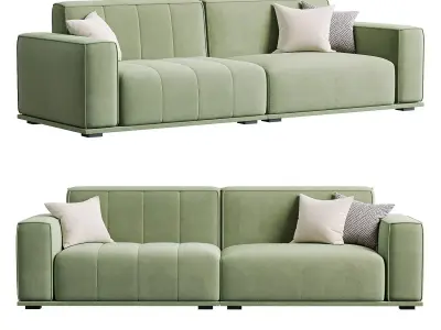 Upholstered Sofa by Crafts Design Trade 3D model