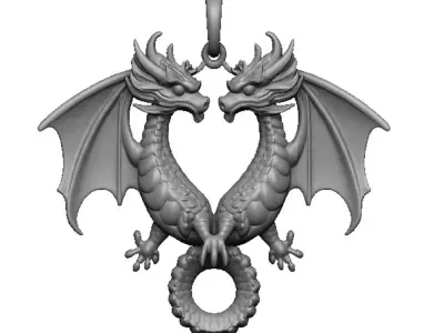 dragon pendant 3D print model