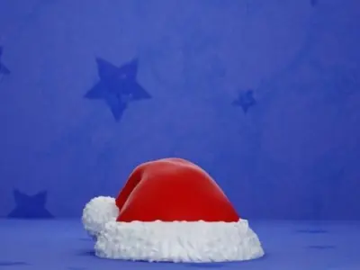 Christmas Hat and Santa Poring from Ragnarok Online Free 3D print model
