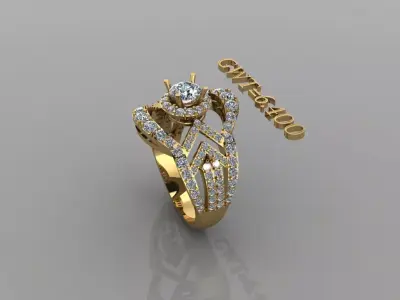 FASION RING 3D model 10