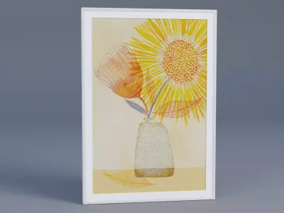 Wall Frame Low-poly 3D model