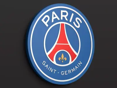 PSG logo badge 01 3D print model