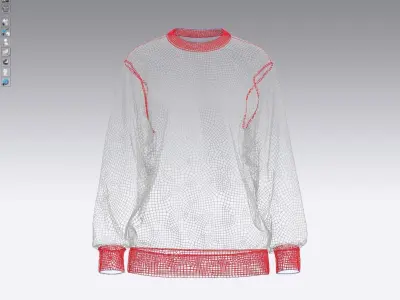 Christmas Female longsleeve 3D model