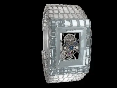 Jacob and co Billionaire watch Low-poly 3D model