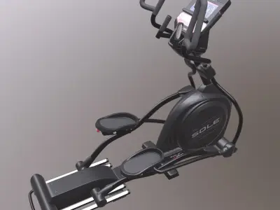 Exercise bike Low-poly 3D model