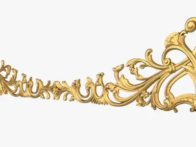 Classic decor ornament 222 3D model