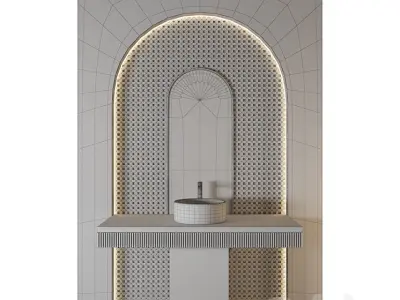 Luxury Bathroom 264 3D model