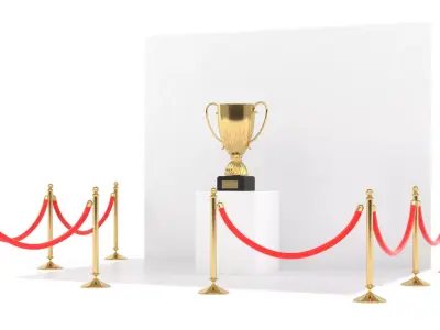 Trophy Cup 3D model 29