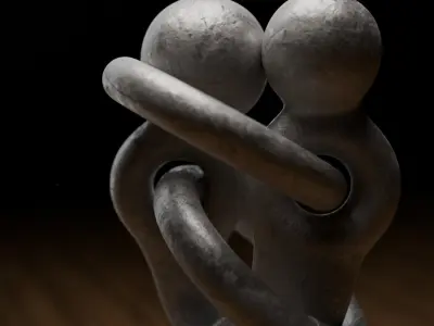 Hooks In Love Low-poly 3D model