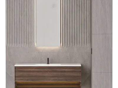 Bathroom furniture 6 3D model purchase