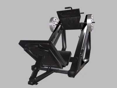 Leg press machine 3D model