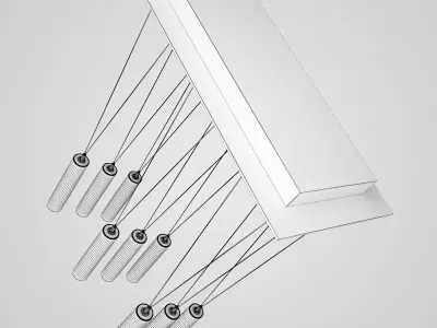 Decorative Hanging Lamp Set 39 3D model