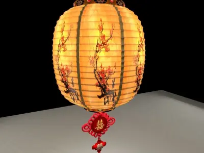 Chinese lantern 3D model 3