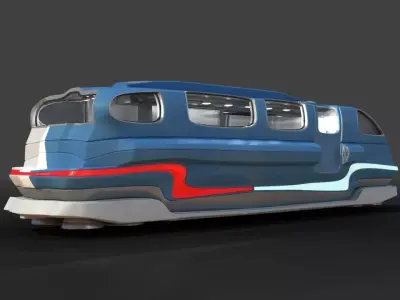 Futuristic Hover RV 3D model