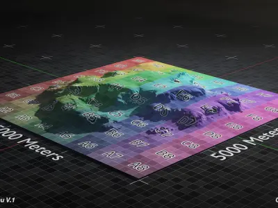 Desert Plateau Large Version 1 3D model