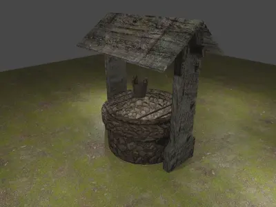 Water Well Free low-poly 3D model