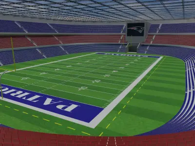 New England Patriots - American Football Stadium Low-poly 3D model