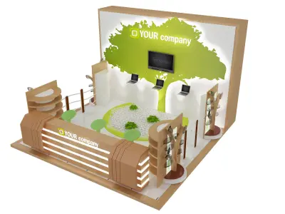  Booth Exhibition Stand a47 3D model