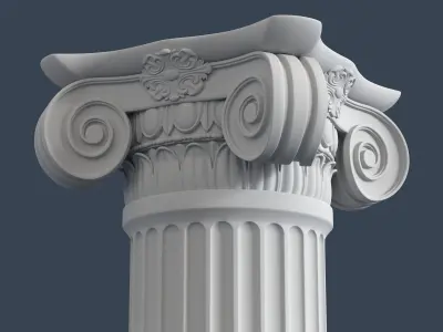 Ionic Column 004 3D model