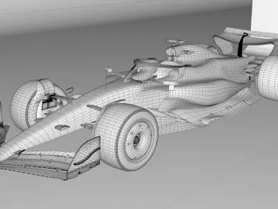 F1 McLaren MCL39 2025 Low-poly 3D model