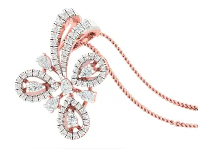 Pendant Earrings combo - 0057 3D print model