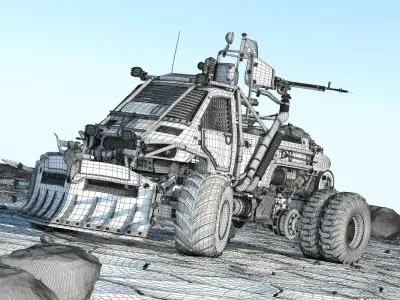 Apocalyptic Truck 4 3D model