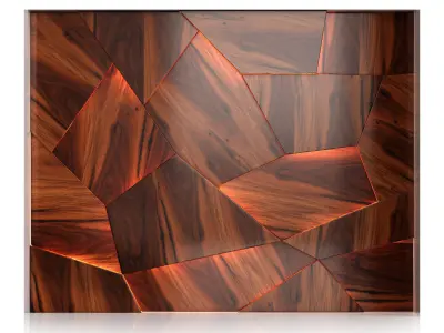 Wooden panels 2 3D model