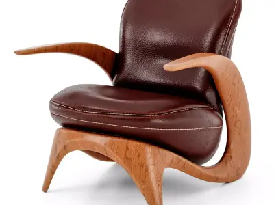 Contemporary lounge chair 3D model