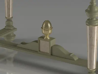 High quality neo classic writing desk 3D model