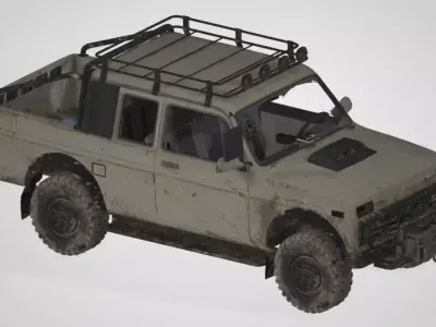 Car - SUV Low-poly 3D model