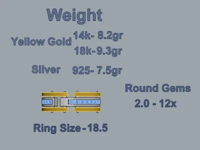 Wedding Bands 07 3D print model